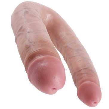 Tupladildo Double Trouble, U-Muoto, L - King Cock | KING COCK | Dildot