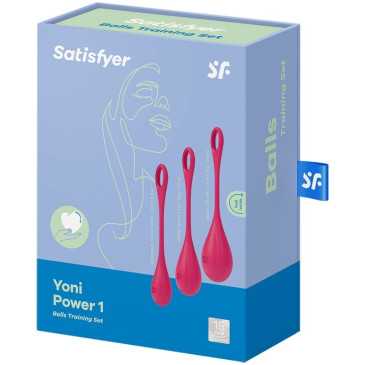 Satisfyer - Yoni Power 1 Geishakuulasetti, Punainen | SATISFYER BALLS | Geishakuulat