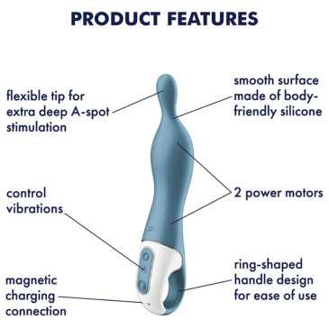 Satisfyer - A-mazing - Vibraattori, Sininen | SATISFYER VIBRATOR | Stimulaattorit