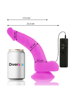 Dildo - Flexible Vibrating, 21 cm - Diversia | DIVERSIA | Seksilelut