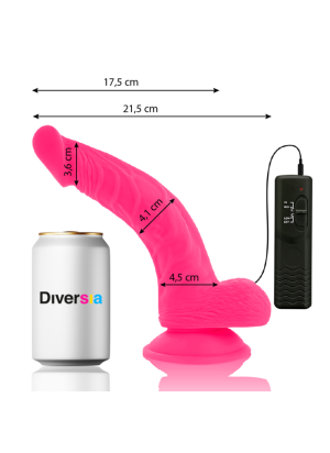 Diversia - Flexible Vibrating Dildo 21 cm | DIVERSIA | Seksilelut