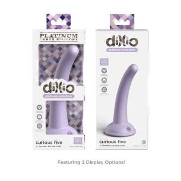 Dildo Curious Five, Lila, 13 cm - Pipedreams | DILLIO | Dildot