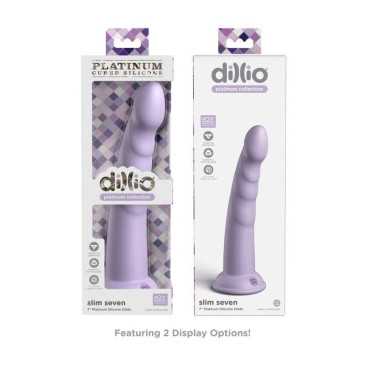 Dildo Slim Seven, 18 cm, Violetti - Pipedreams | DILLIO | Dildot