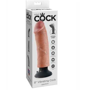 Realistinen Tekopenis - Vibes, 20 cm - King Cock | KING COCK | Dildot