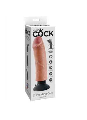 Realistinen Tekopenis - Vibes, 20 cm - King Cock | KING COCK | Dildot