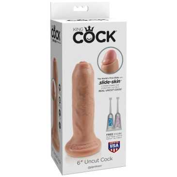 Tekopenis Liikkuvalla Esinahalla, 17 cm - King Cock | KING COCK | Dildot