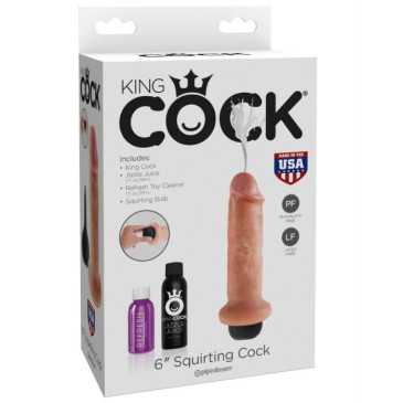 Ejakuloiva Tekopenis, 15 cm - King Cock | KING COCK | Dildot