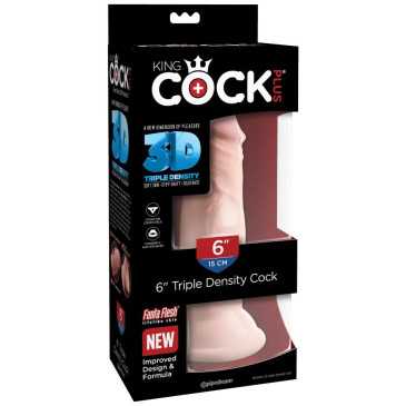 Realistinen Tekopenis - Triple Density, 18 cm - King Cock | KING COCK PLUS | Dildot