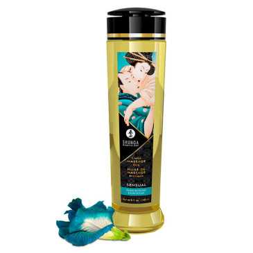 Eroottinen hierontaöljy Sensual, 240 ml - Shunga | SHUNGA OILS | Maustamattomat hierontaöljyt