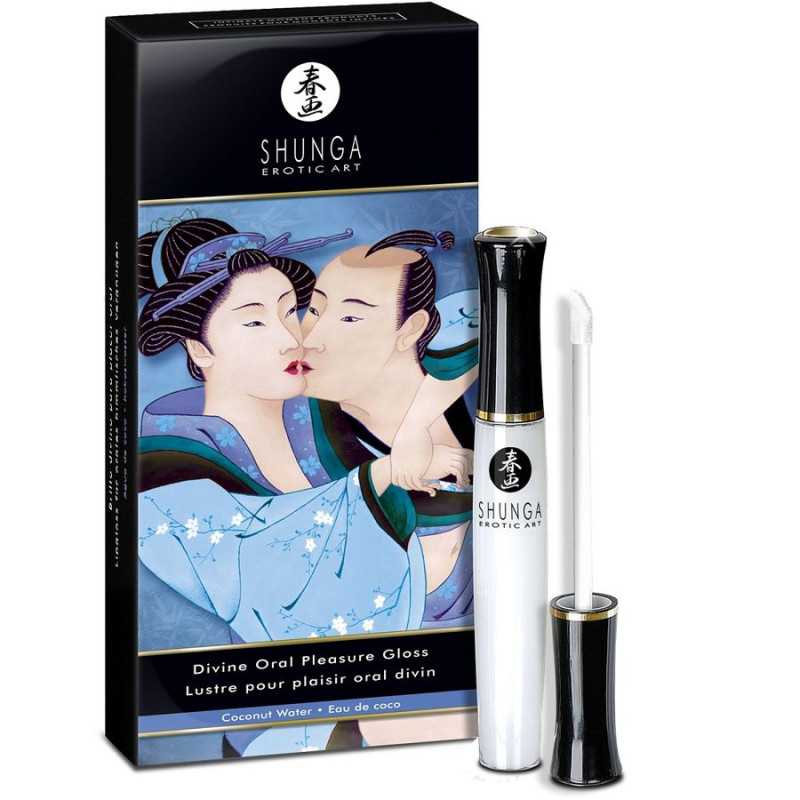 Shunga - Huulikiilto Suuseksiin, Lämpöefekti, Kookos | SHUNGA APHRODISIACS | Orgasmin tehostin