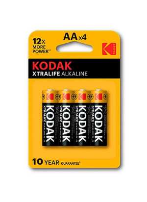 Kodak - Xtralife Alkaline Paristot AA LR06 Blister, 4kpl | KODAK | Paristot