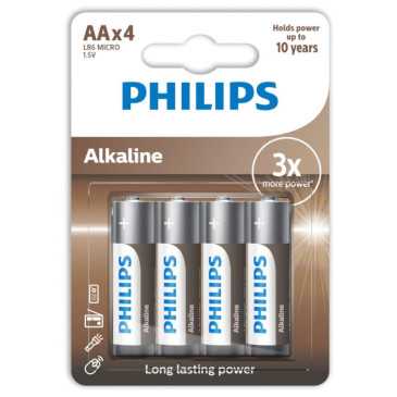 Philips - Alkaline Paristot AA LR6 4kpl | PHILLIPS | Paristot