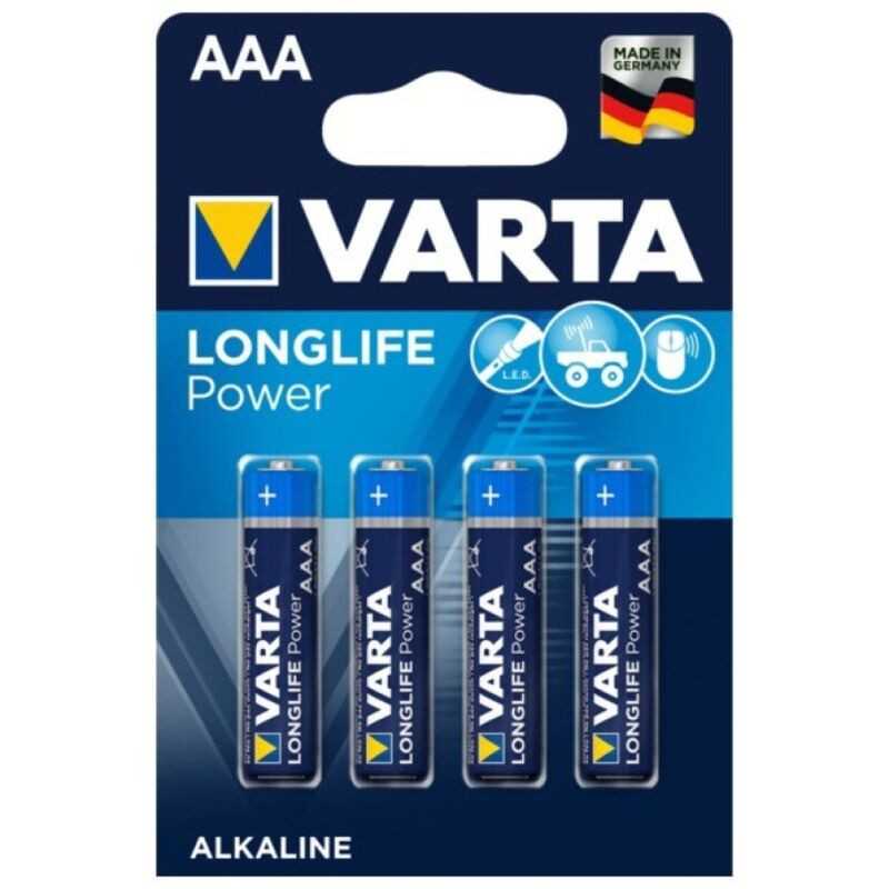 Varta - Paristot Longlife Power Alkaline AAA LR03, 4kpl | VARTA | Paristot