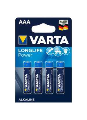 Varta - Paristot Longlife Power Alkaline AAA LR03, 4kpl | VARTA | Paristot