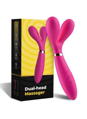 Armony - Y-Wand Double Head Vibraattori, Fuksia | ARMONY MASSAGERS | Seksilelut