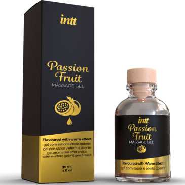 Vegaaninen Hierontageeli Lämpövaikutuksella, Passion Fruit - INTT | INTT MASSAGE & ORAL SEX | Intiimituotteet