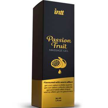 Vegaaninen Hierontageeli Lämpövaikutuksella, Passion Fruit - INTT | INTT MASSAGE & ORAL SEX | Intiimituotteet