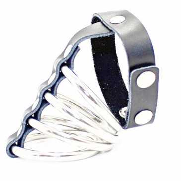 Ohmama - Fetish Leather Strap Metal Cock Ring | OHMAMA FETISH | BDSM & Bondage