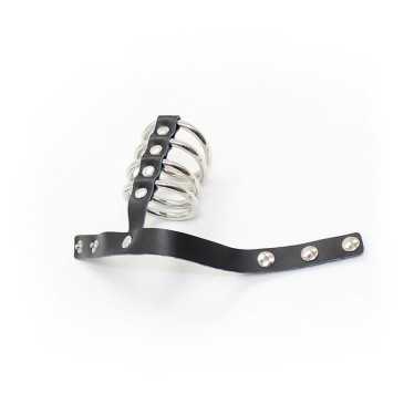 Ohmama - Fetish Leather Strap Metal Cock Ring | OHMAMA FETISH | BDSM & Bondage