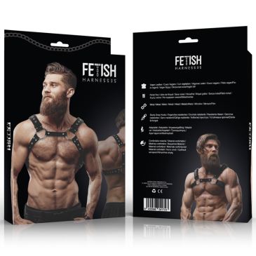 Chest Harness With Studs - Fetish Submissive | FETISH SUBMISSIVE ATTITUDE | Seksikkäät asut ja tarvikkeet