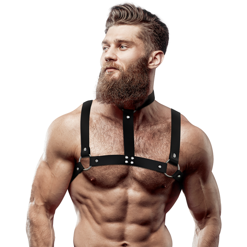 Chest Harness With Necklace - Fetish Submissive | FETISH SUBMISSIVE ATTITUDE | Seksikkäät asut ja tarvikkeet