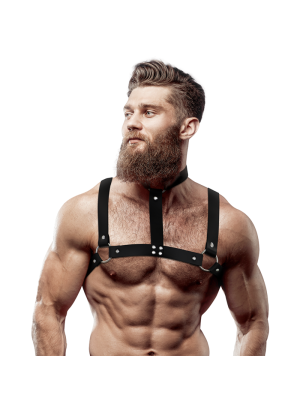 Chest Harness With Necklace - Fetish Submissive | FETISH SUBMISSIVE ATTITUDE | Seksikkäät asut ja tarvikkeet