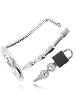 Chastity Cock Ring Uretral - Metal Hard | METAL HARD | Lisävarusteet penikselle