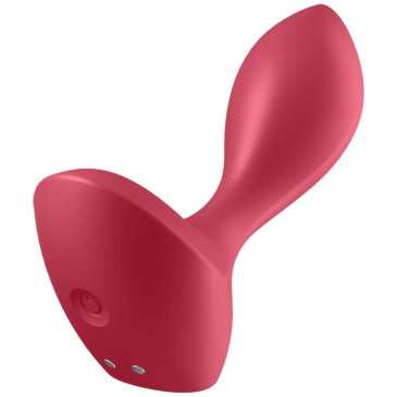 Satisfyer - Backdoor Lover Anustappi Vibraattorilla, Punainen | SATISFYER PLUGS | Anaalilelut