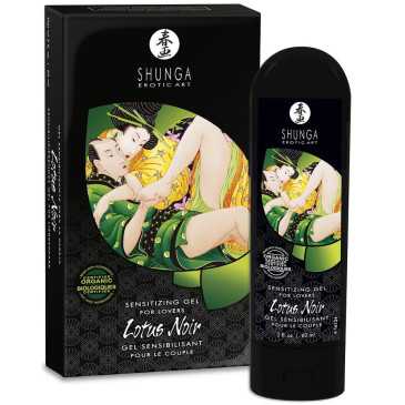 Stimuloiva ja kosteuttava geeli - Lotus Noir, 60 ml - Shunga | SHUNGA APHRODISIACS | Stimulantit naisille