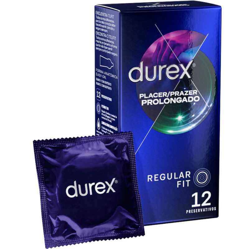 Durex - Kondomi - Pleasure Extended, 12 kpl | DUREX CONDOMS | Viivyttelijät