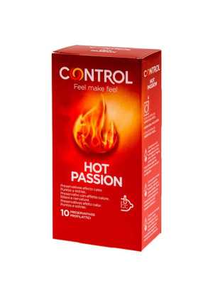 Lämpöefekti Kondomi Hot Passion, 10 kpl - Control | CONTROL CONDOMS | Kylmän tai lämmön vaikutus