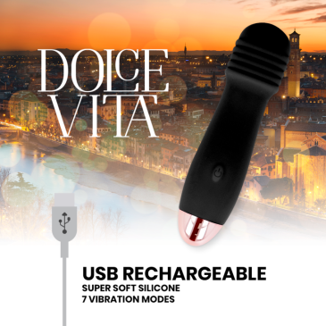 Vibraattori Three , Musta - Dolce Vita | DOLCE VITA | Seksilelut