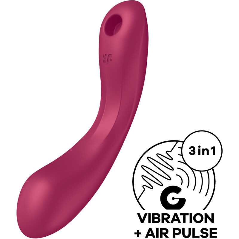 Satisfyer - Curve Trinity 1 Air Pulse Vibraattori | SATISFYER AIR PULSE | Seksilelut