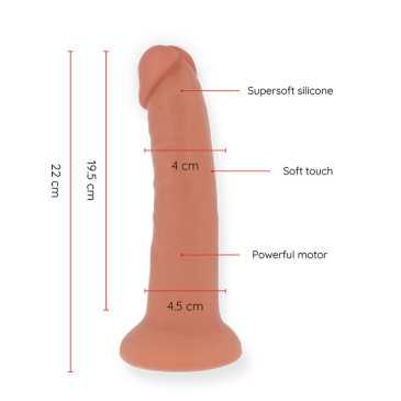 Dildo Vibraattorilla, 22 cm - Oninder | ONINDER | Seksilelut