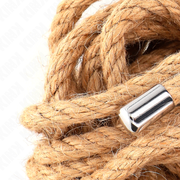 Hamppuköysi Metallipäillä, 5 m - Kink | KINK ROPE ARTS | BDSM & Bondage