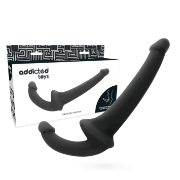 Tupladildo Ilman Valjaita, Musta - Addicted Toys | ADDICTED TOYS | Strap-on