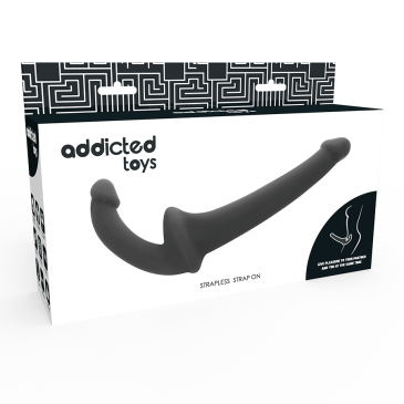 Tupladildo Ilman Valjaita, Musta - Addicted Toys | ADDICTED TOYS | Strap-on